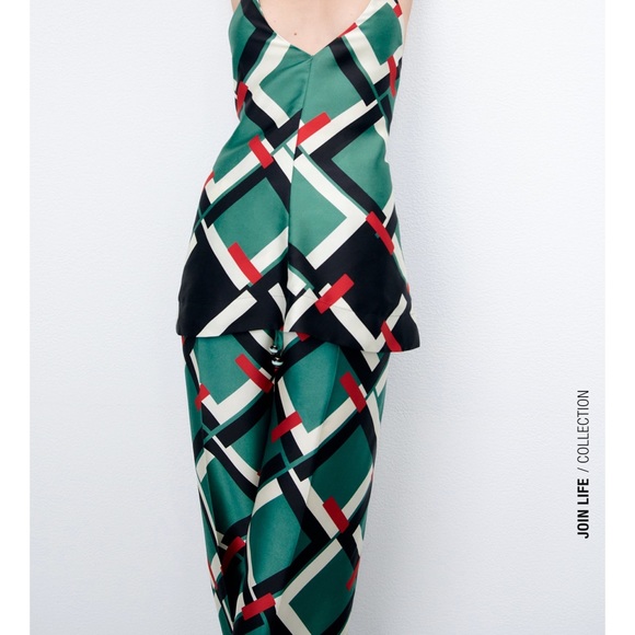 Zara Satin High Waisted Pants - Picture 8 of 10